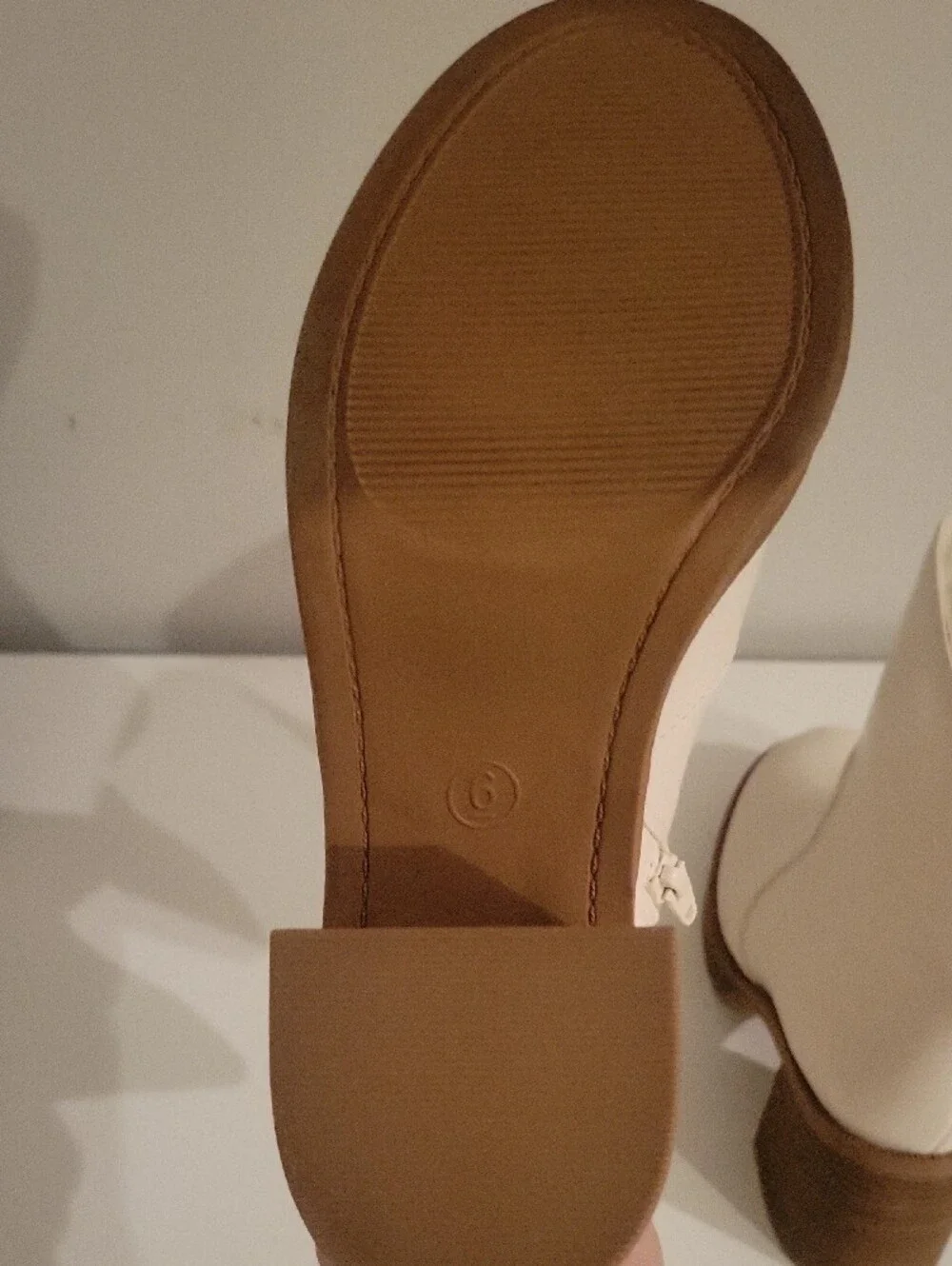 Target Cream Platform Ankle Boots